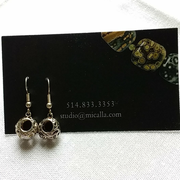 micalla Jewelry - Sterling silver filigree drop earrings